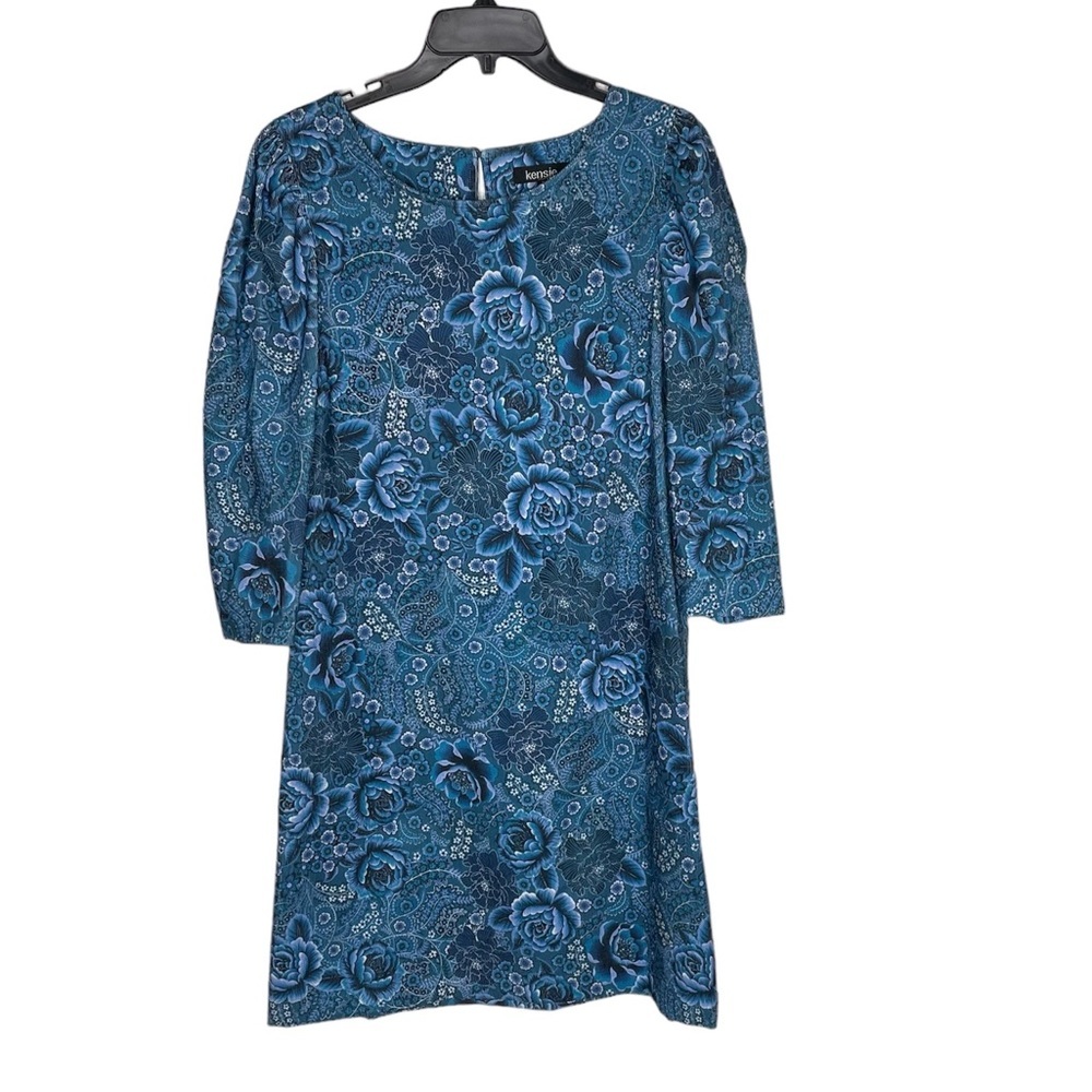 KENSIE CORDUROY PUFF SLEEVE SHIFT DRESS NWT
